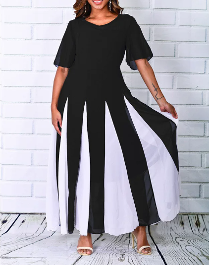 Cross Chiffon Black